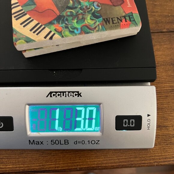 Marble Stone Coasters Set of 2 Wente Vineyards Janeen Heath Art Made in USA - Picture 9 of 9